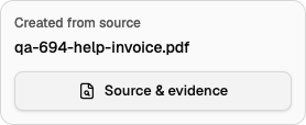 Created from source with Source and evidence