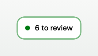 The top bar chip that opens personal Review